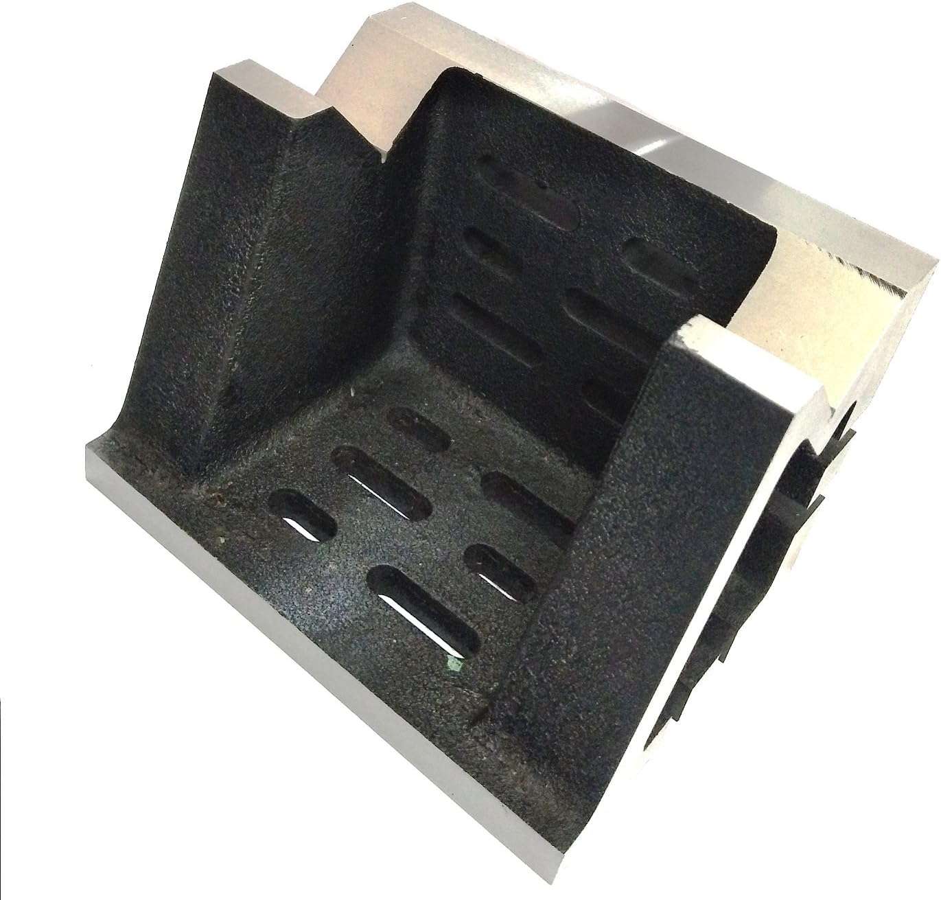 Quality Precision Graded Caste Iron Vee Angle Plates-stress Relieved - Work-holding Clamping Milling Engineering Machine Tools-heavy Duty (5" X 5" X 7" (125 X 125 X 175 MM) - Slotted)
