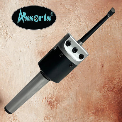 New Precision 1.5" Boring Head-MT2 Shank (M10 x 1.5 Drawbar)+Carbide Tools