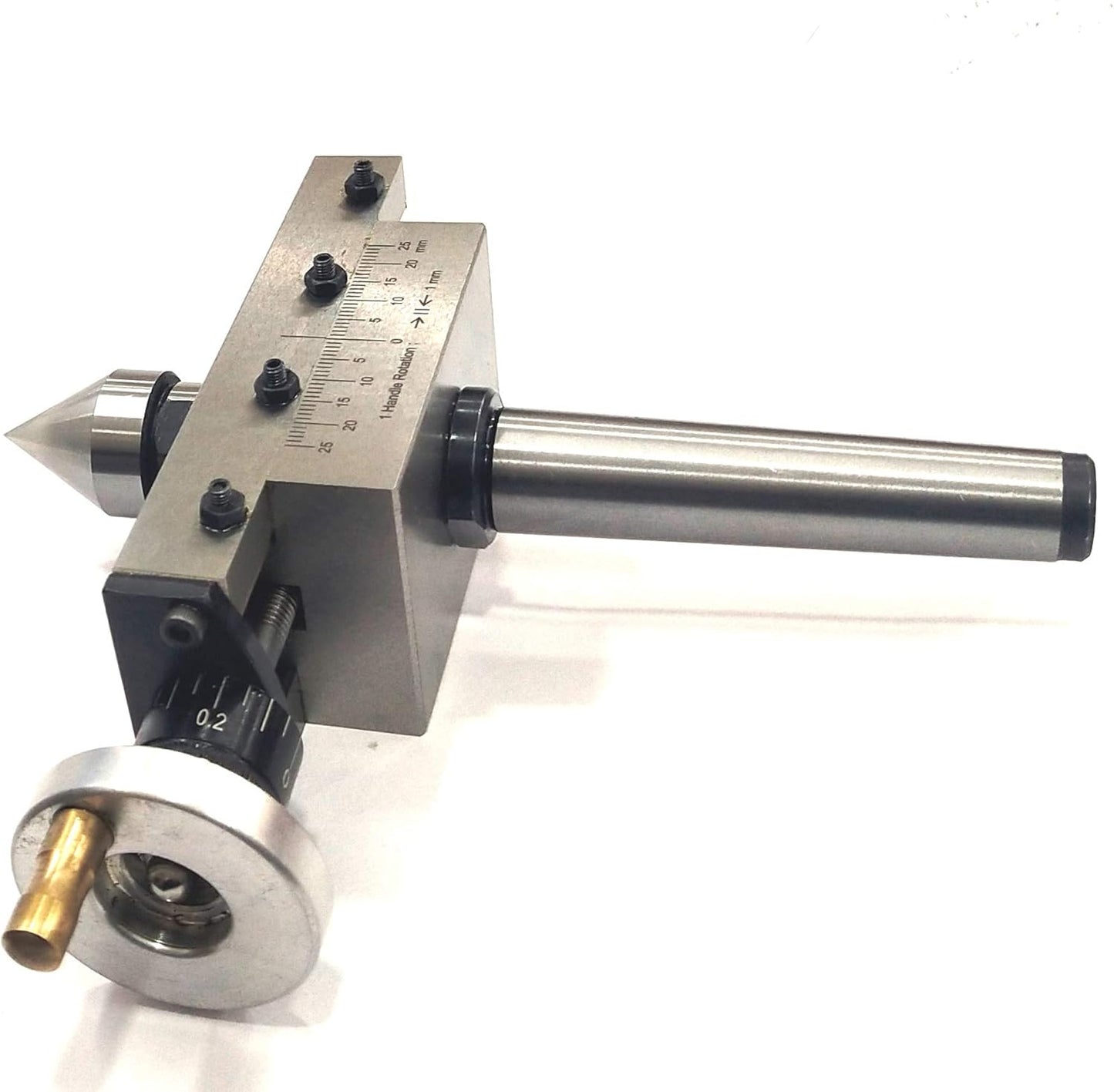 Assorts Taper Turning Attachment with Dead Center for Lathe Machine-Metric (Morse Taper 2MT)