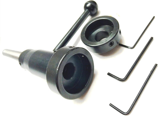 Lathe Tailstock Die Holder Attachment in 2MT Shank - Multiple Die Sizes 13/16", 1", 1-5/16", 1-1/2"