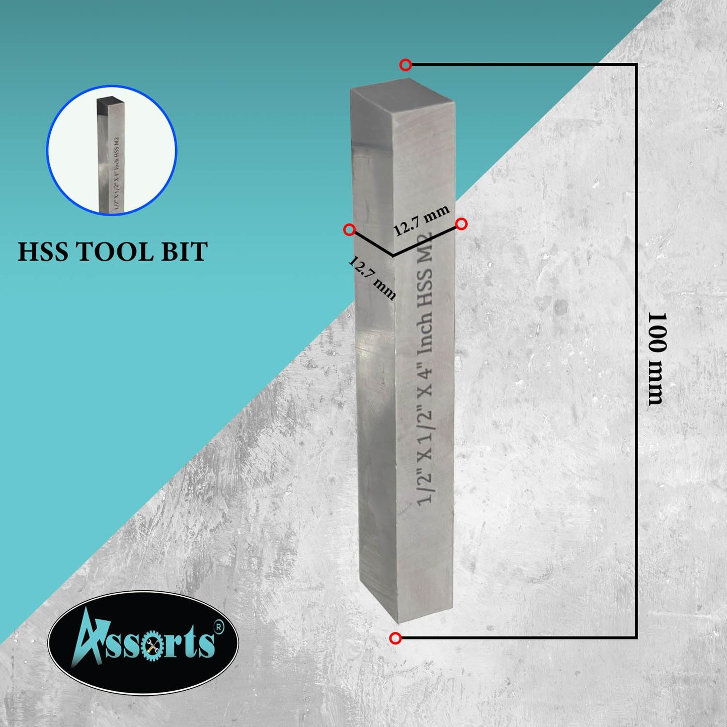 2" Inch (50 mm) Head Diameter Fly Cutter for Milling & Lathe Machine with HSS Tool Bit, R8 Shank (7/16" Drawbar)