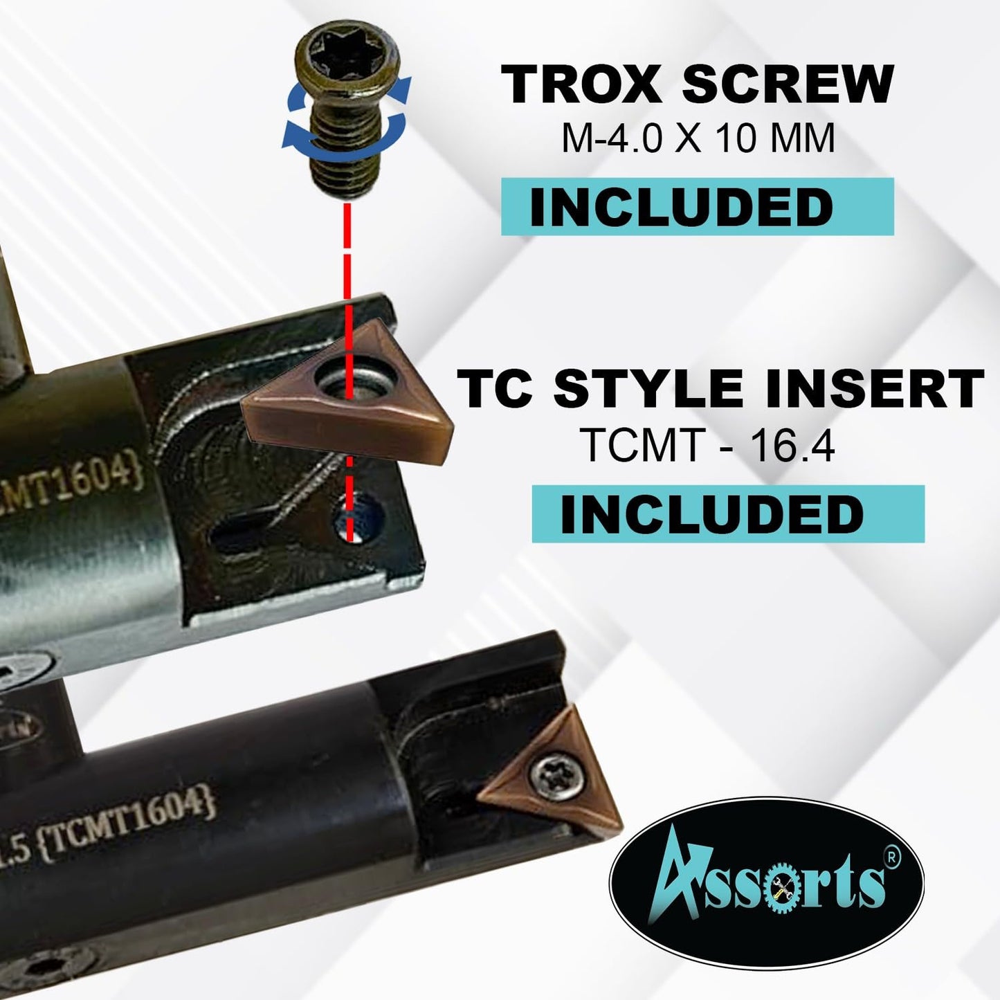Assorts 9″ Balanced Fly Cutter Indexable Face Milling Cutter with MT2 Shank (M10 × 1.5 Drawbar Thread), Single TCMT1604 Insert, Torx Screw & Star Key Included