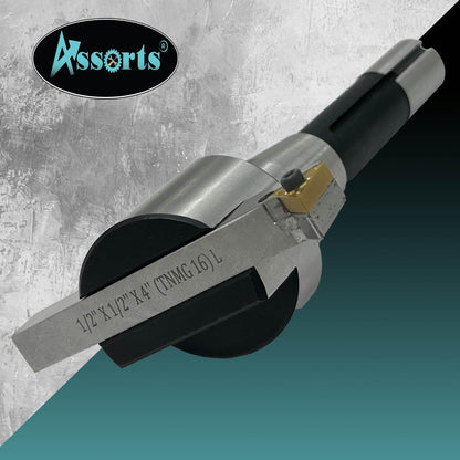 2" Inch II 50 mm Head Diameter Fly Cutter for milling & Lathe Machine with Replaceable Carbide Insert bit HSS Tool