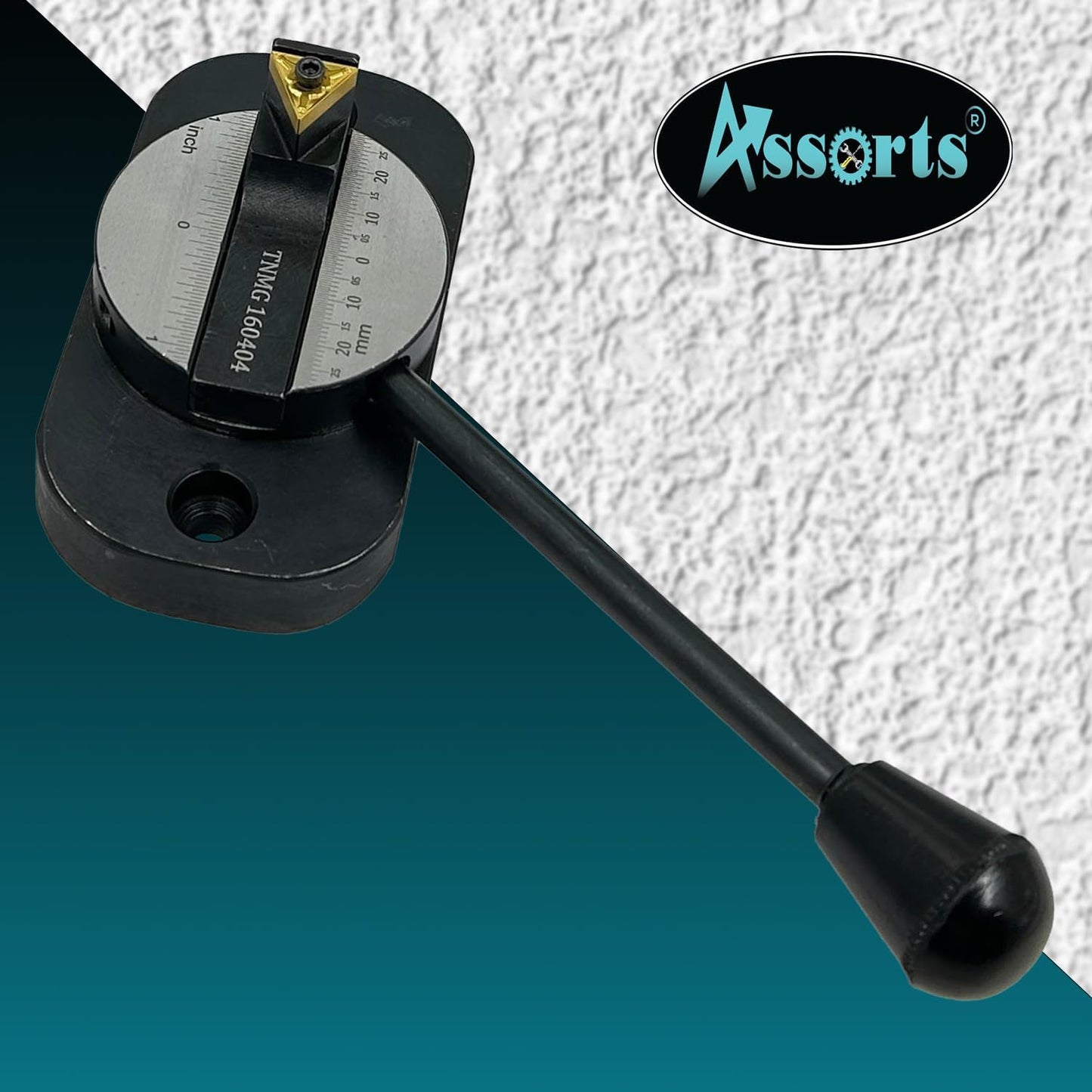 ASSORTS Lathe Ball Turning Attachment – Oval Base with Size Scale – Single Bit – Convex & Concave Metal Sphere Radius Turning Fits Myford & Similar Lathes