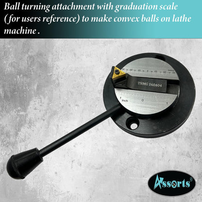 Assorts Lathe's Ball Turning Attachment with Size Scale (Round Base-Single Bit-For Myford & Similar Size)
