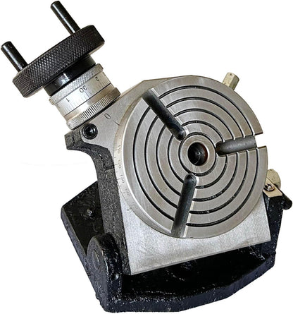 4" Tilting Rotary Table with 3 T-Slots