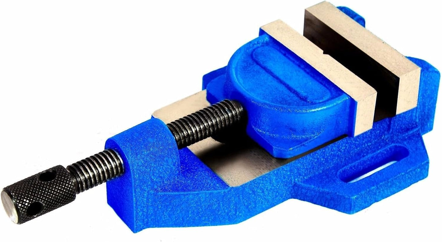 Caste Iron 4" (100 mm) Drill Press Vise Vice Tilting Jaw- Steel Hardened Jaws