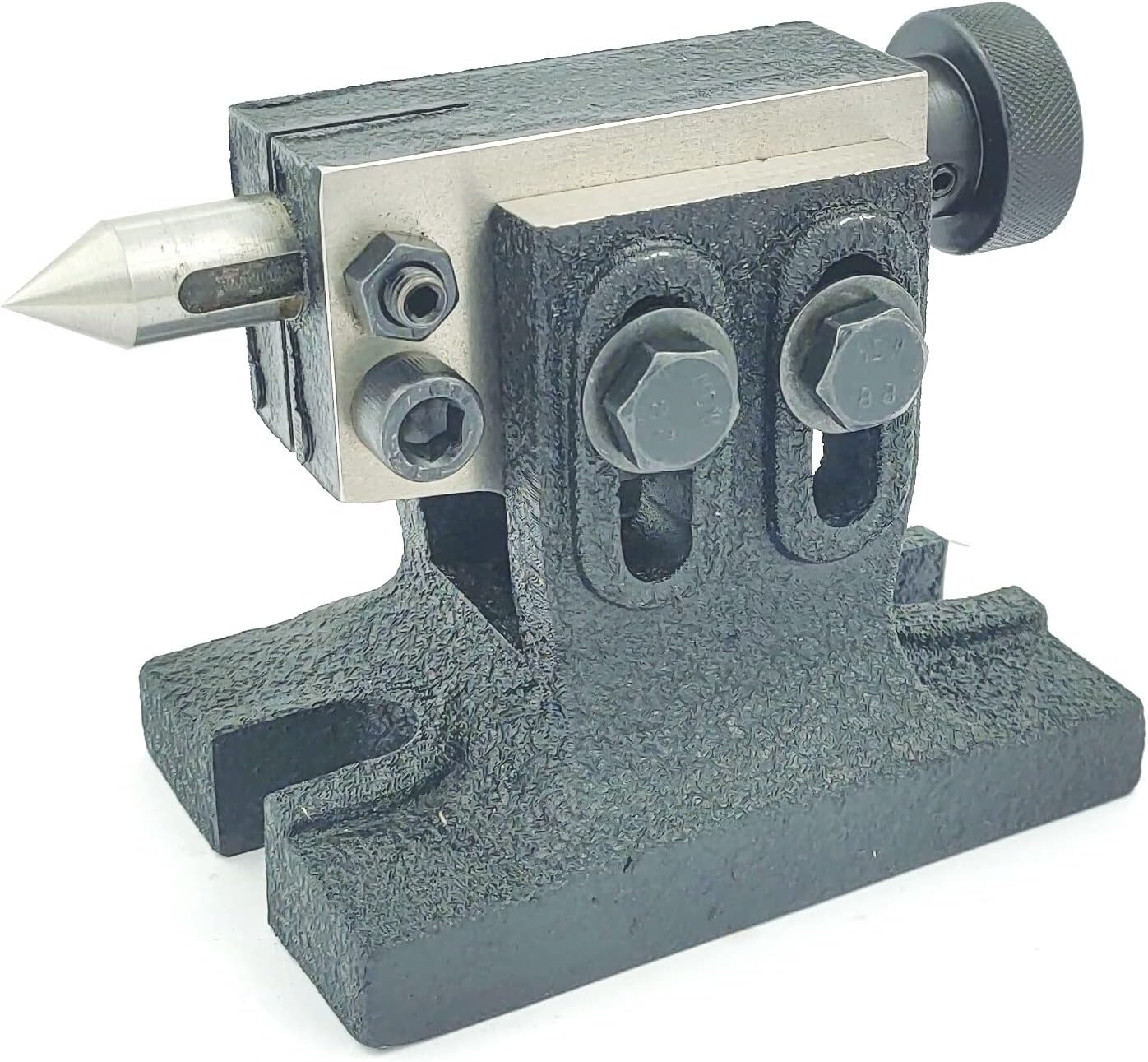 Adjustable Tailstock for Rotary Table - Center Height Range 75-95mm for Milling Machine