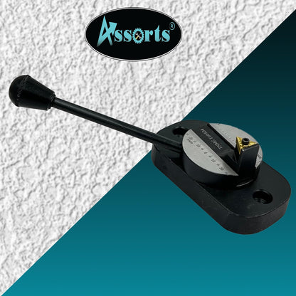 ASSORTS Lathe Ball Turning Attachment – Oval Base with Size Scale – Single Bit – Convex & Concave Metal Sphere Radius Turning Fits Myford & Similar Lathes