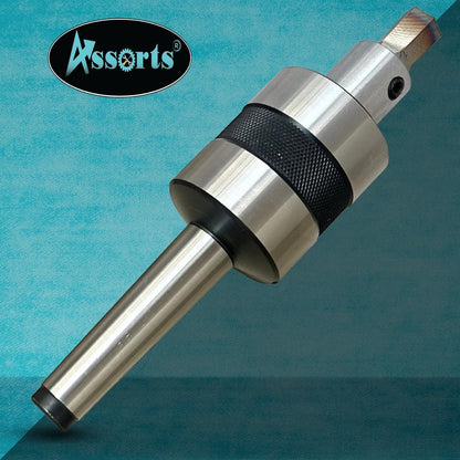 ASSORTS MT2 Live Revolving Center with HEX Rotary Broach Punches – Precision Lathe Accessory for Internal Hexagon Broaching