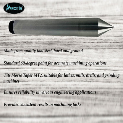 QUALITY TOOL STEEL 60 DEGREE DEAD CENTER CENTRE- HARD & GROUND -LATHE DRILL, MILL, GRINDER ENGINEERING TOOLS