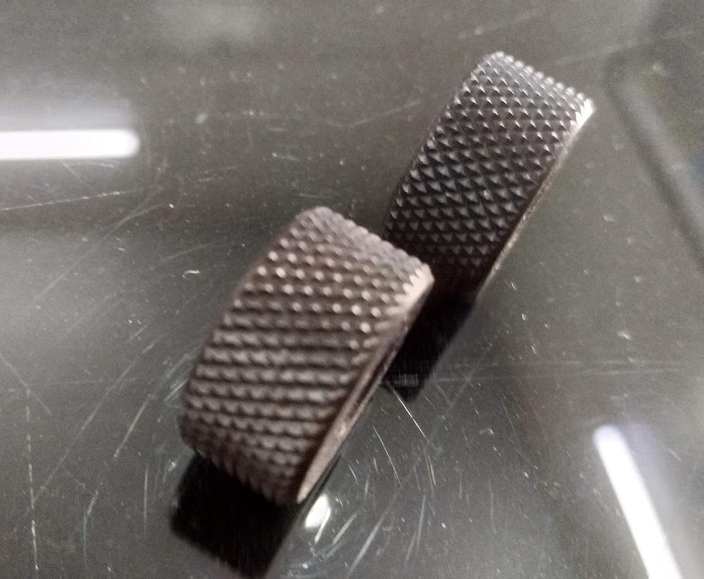 Set of 2 Pcs(1 Pair) Diamond Medium Knurl Texture for Knurling tool