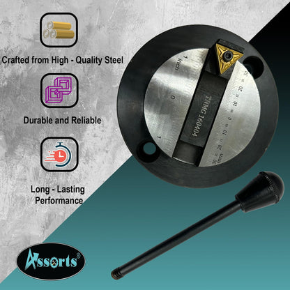 Assorts Lathe's Ball Turning Attachment with Size Scale (Round Base-Single Bit-For Myford & Similar Size)