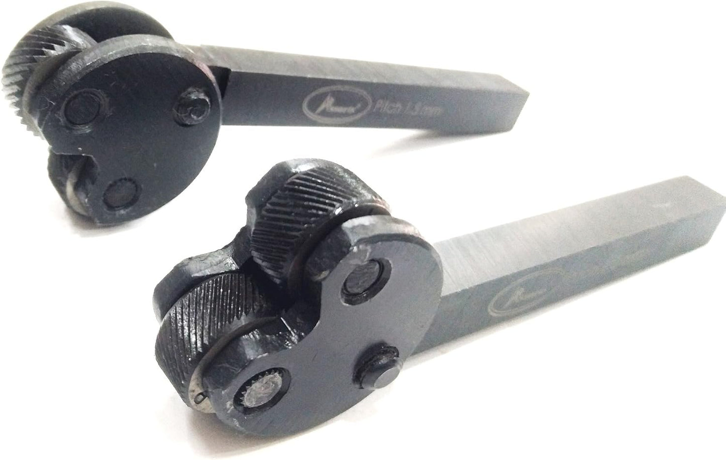 KNURLING TOOL PIVOT HEAD DIAMOND METRIC PITCHES PATTERN 1/2" SQ. SHANK-LATHE ENGINEERING MACHINE TOOLS (SET OF BOTH)