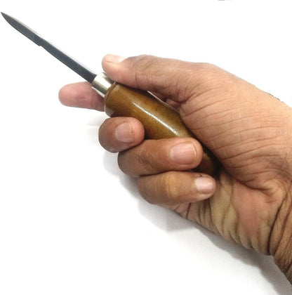 4" /100 MM SCRAPER BLADE & DEBURRING FINISHING ENGINEERING HAND TOOL FOR WORKSHOP-WOODEN HANDLE GRIP (*NOT RECOMMENDED FOR METAL SCRAPPING)
