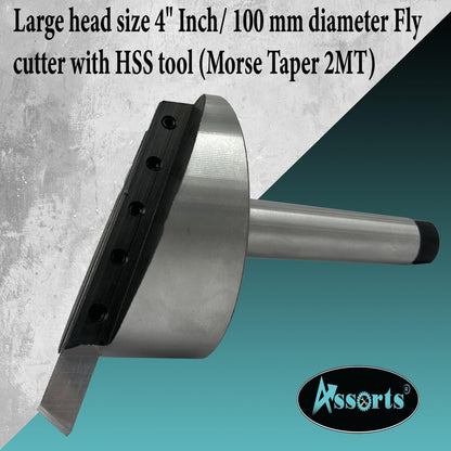 4" Inch (100 mm) Fly Cutter with HSS Bit Tool – Morse Taper 2MT