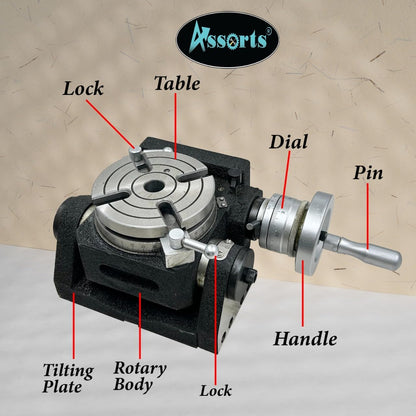 Rotary Table (HV4 (110 mm) Tilting - 4 Slots)