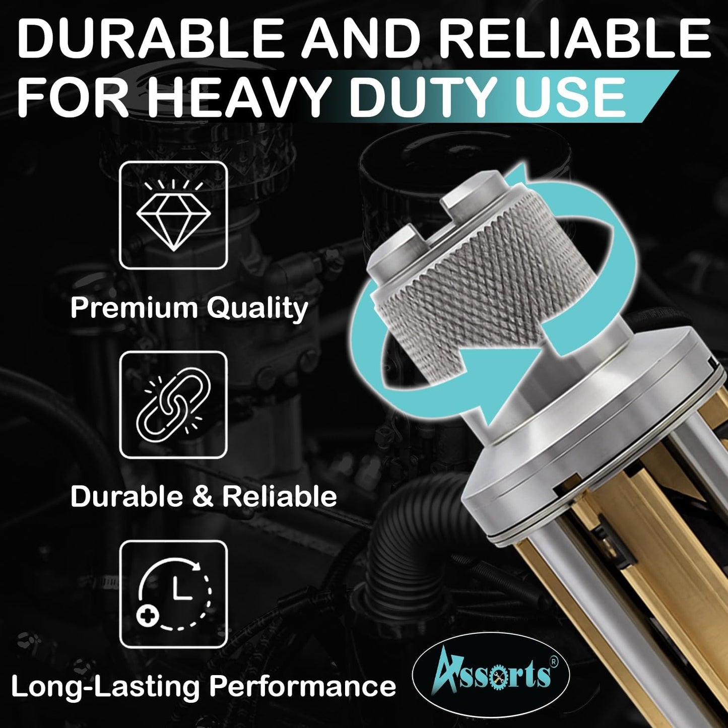 Assort Engine Cylinder Hone Kit 62–88mm Adjustable Handheld Honing Tool Set with 4 Extra Carriers & 16 Stones (3" x3/8" x3/8") – Precision Honing for Mid to Large Car Engines, Durable & Easy to Use