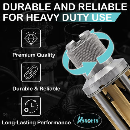 Assort Engine Cylinder Hone Kit 62–88mm Adjustable Handheld Honing Tool Set with 4 Extra Carriers & 16 Stones (3" x3/8" x3/8") – Precision Honing for Mid to Large Car Engines, Durable & Easy to Use