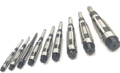 QUALITY ADJUSTABLE HAND REAMERS-CARBON STEEL BLADES (SET OF 9 PCS -H4 TO H12)
