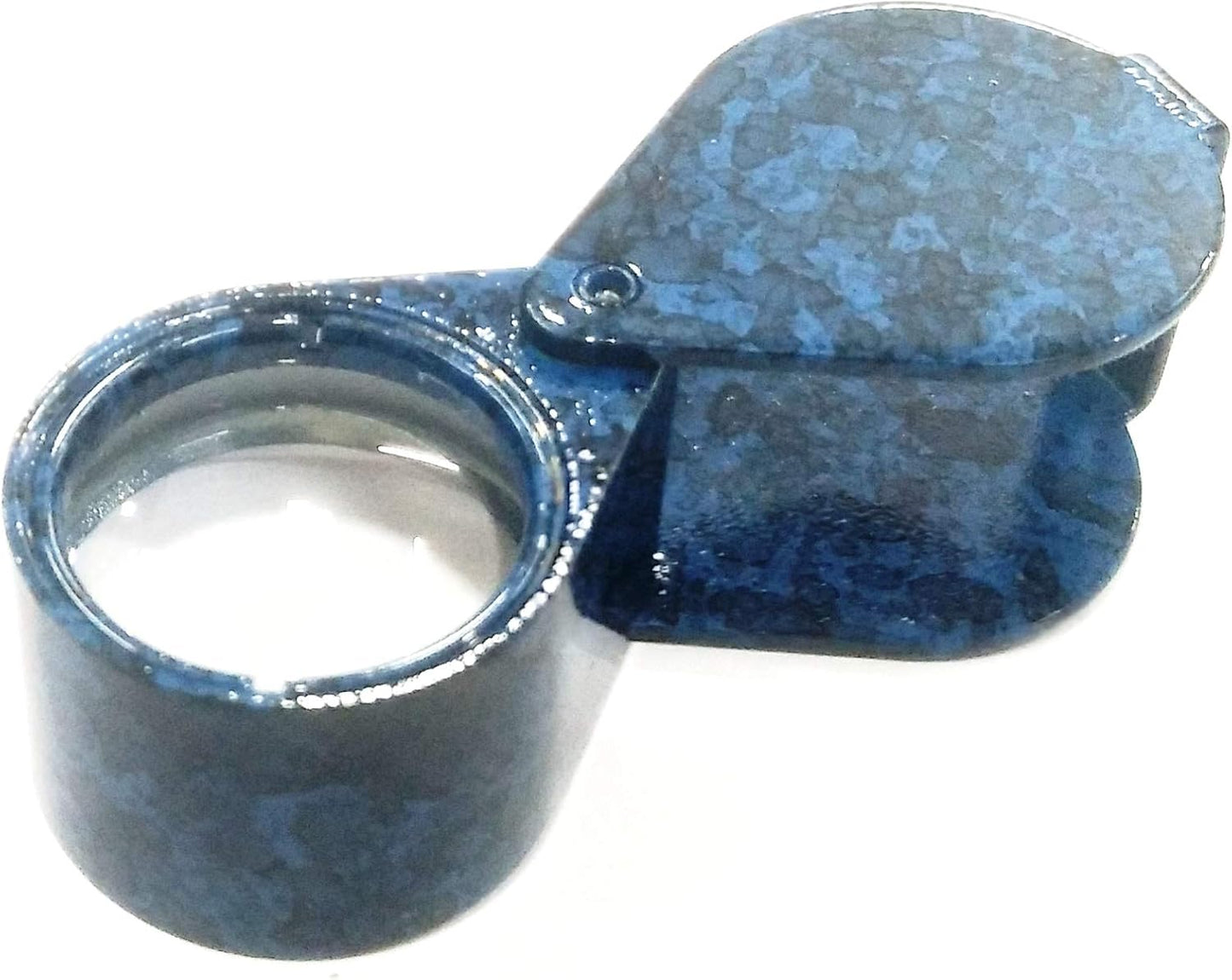 Power 10 X Magnifying Eye LOUPES ZOOMING Eye Glass Art, Craft & Jewelers Hobby Tool (21 MM Oval, Blue)
