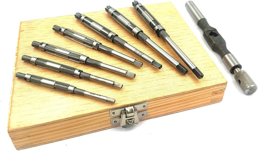 Assorts HSS Adjustable Hand Reamers 7 Pc Set (HV to H3# 1/4" to 15/32"// 6.35-12 mm