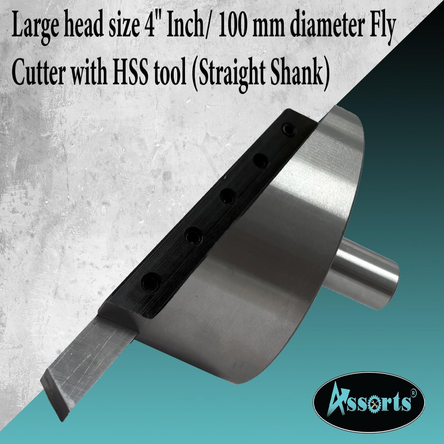 4" Inch (100 mm) Fly Cutter with HSS Bit Tool – R8 Shank (7/16 UNF Drawbar)