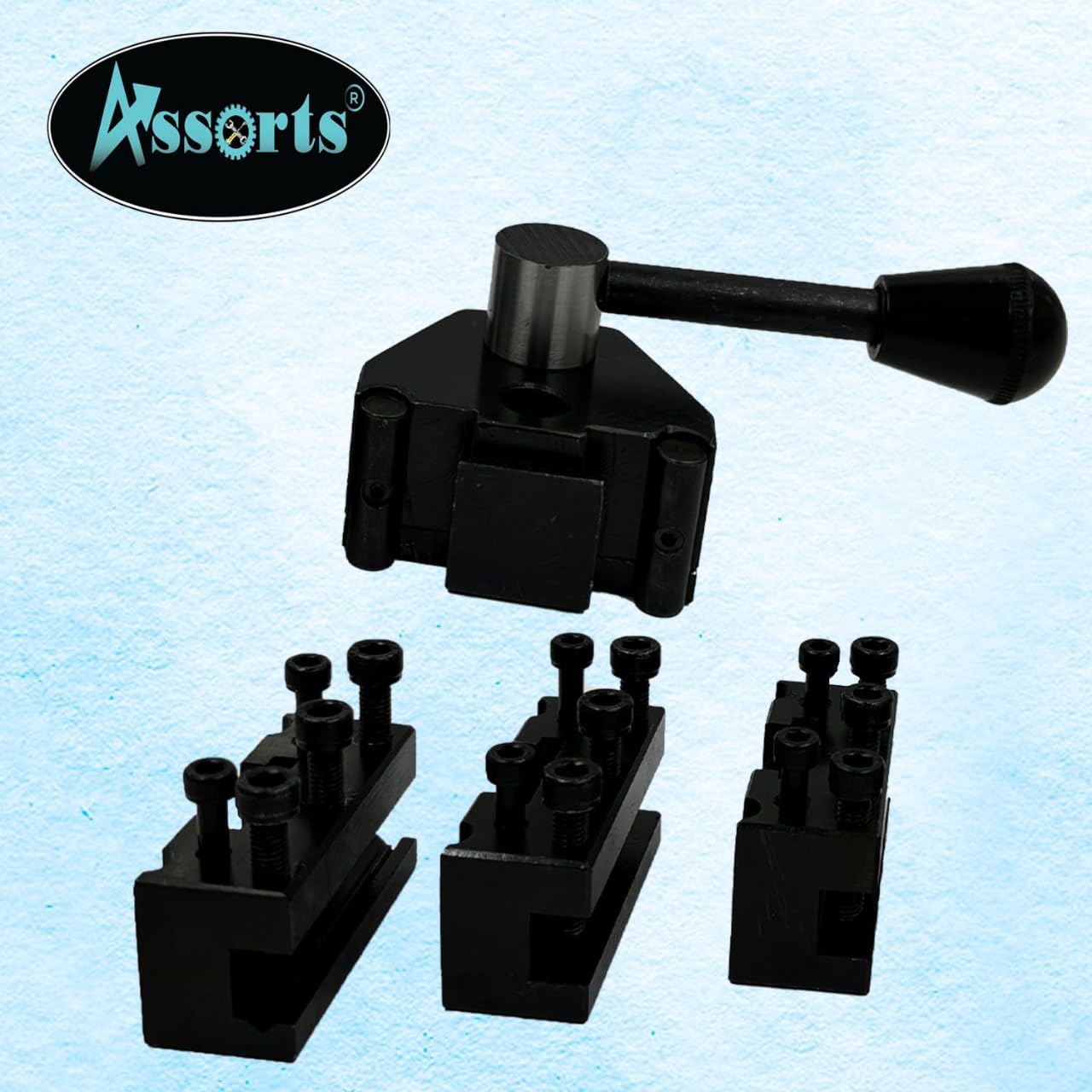 Swiss Type Quick Change Tool Post Compatible for Direct Mount to Myford Lathes