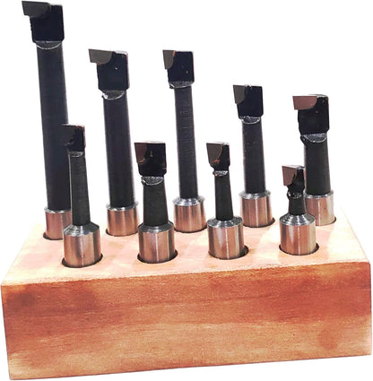 Assorts' Quality Boring Head 2" Inches for Milling & Lathe Machine (ONLY 9 PCS CARBIDE SET (NO BORING HEAD))