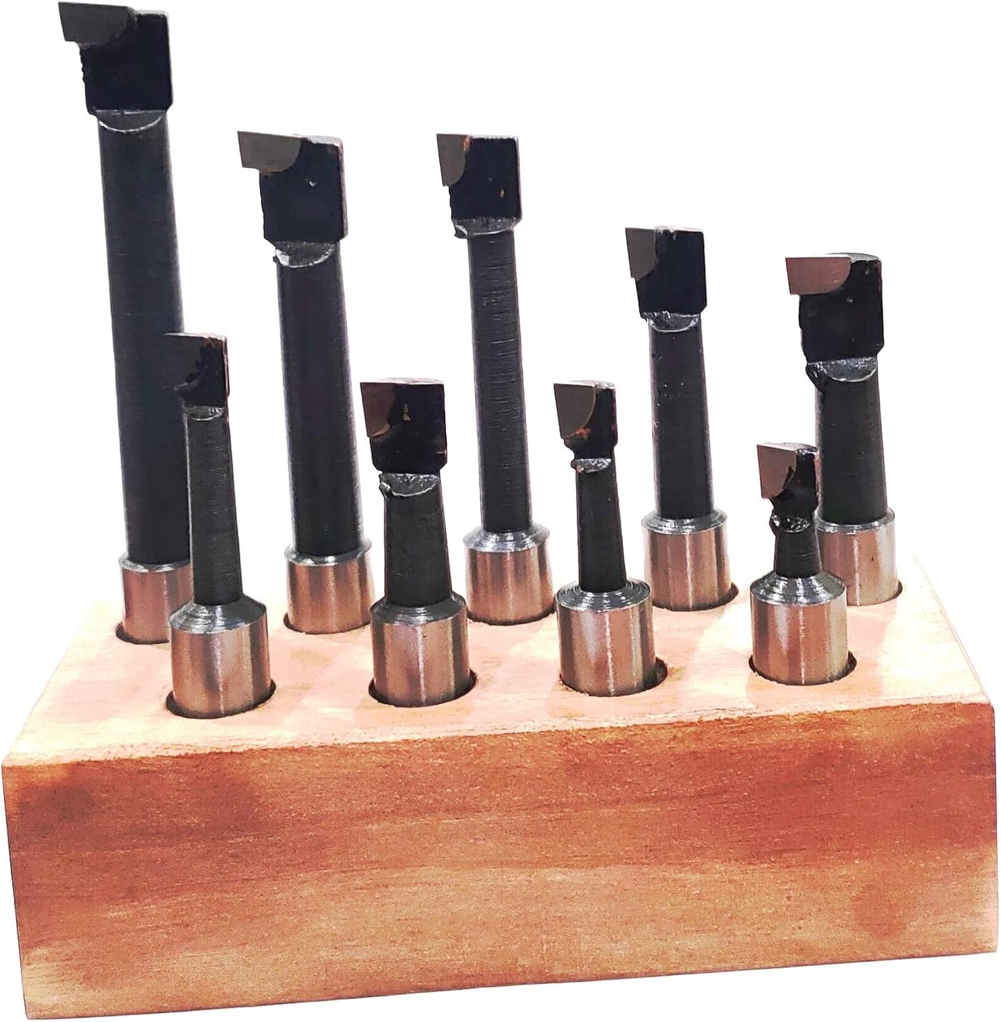 Assorts' Quality Boring Head 2" Inches for Milling & Lathe Machine (ONLY 9 PCS CARBIDE SET (NO BORING HEAD))
