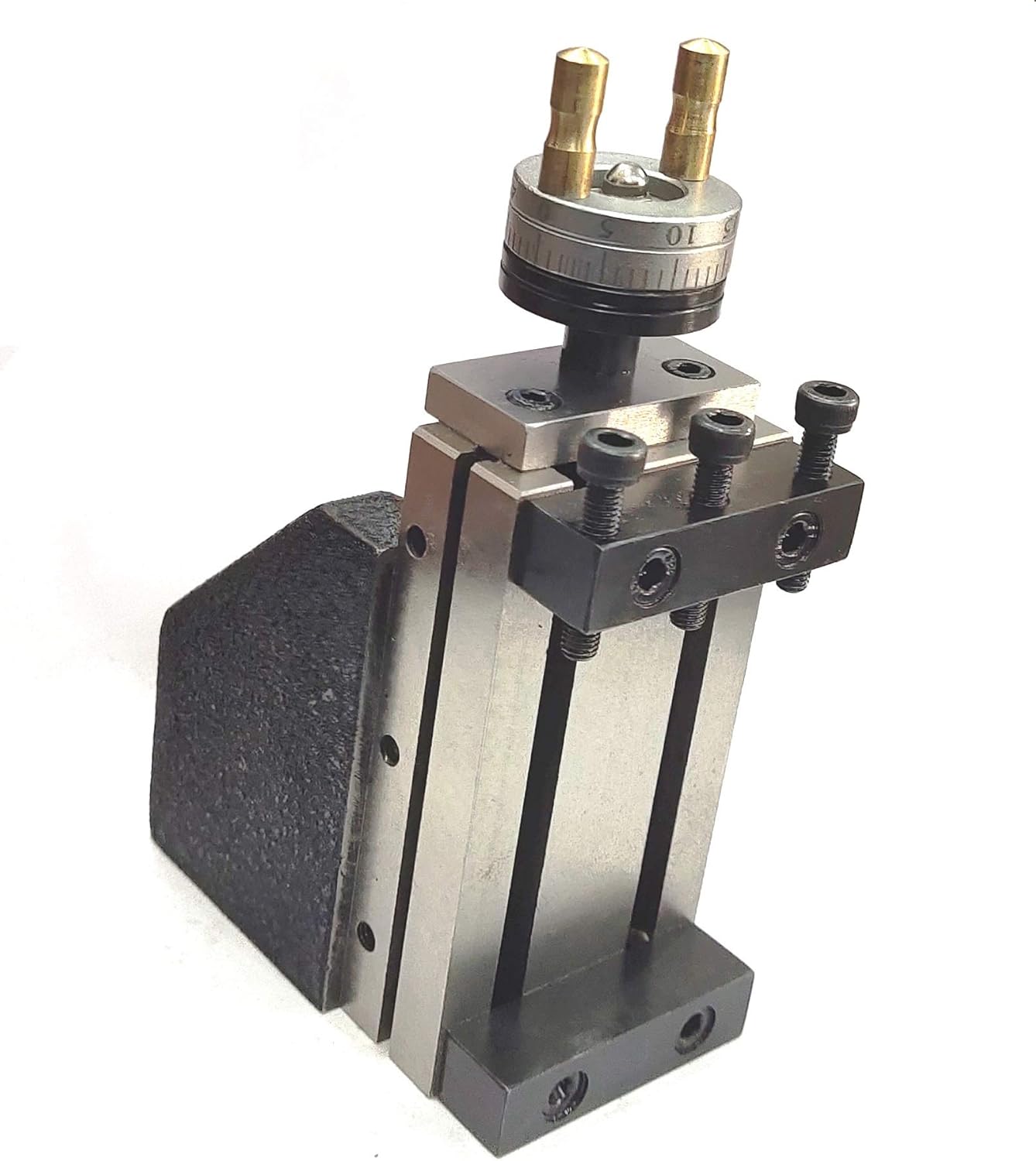 Mini Vertical Milling Slide Mounted on Z Type Caste Iron Angle Plate -Direct Fit for Mini Lathes