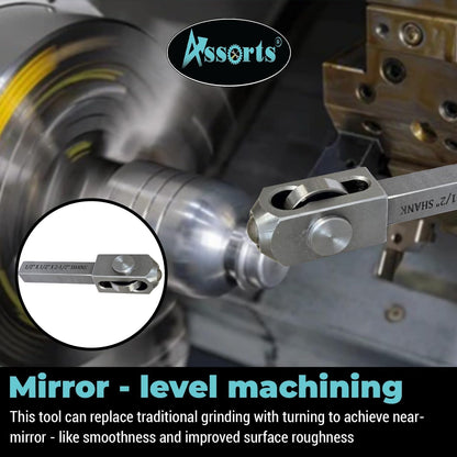 ASSORTS Mini Lathe Burnishing Tool Premium Series Roller Burnishing Tool for | (HRC 1868) ((1/2" × 1/2" × 2-1/2"))