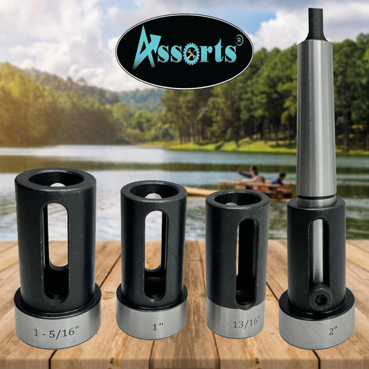 Assorts' floating type Imperial die holder set 13/16", 1", 1-5/16", 2" (MT3) For threading on lathe