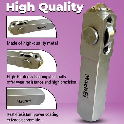 MachEl Mini Lathe Burnishing Tool – Precision Series, Enclosed Roller Burnishing Tool for High-Accuracy Finishing, 3/4'' X 3/4''X 2-1/2'' Shank Compatible with CNC & Manual Lathes, HRC 18-68