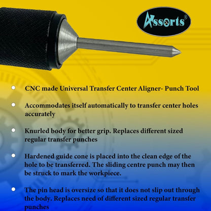Universal Transfer Center Aligner- Punch-Hardened Pin
