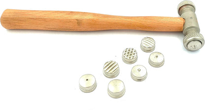 Multi Face Interchangeable Texture Texturing Hammer for Fashion Jewelry
