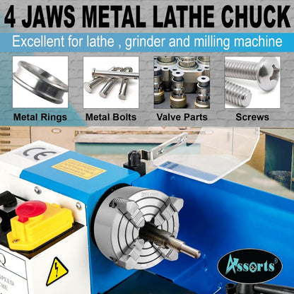 Assorts 80 mm 4 Jaws Independent Dog chuck with Back Plate & T nuts for Rotary Table