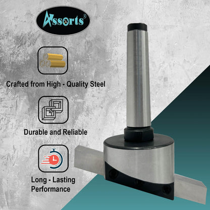2" Inch (50 mm) Head Diameter Fly Cutter for Milling & Lathe Machine with HSS Bit, 2MT Shank (M10 x 1.5 mm)