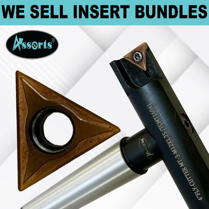 Assorts 4" Indexable Fly Cutter with MT3 Shank (M12 x 1.75 Drawbar Thread) – TCMT 1604 Insert Tool, Precision Face Milling Cutter for Milling Machines, Smooth Surface Finish & Heavy-Duty Metalworking