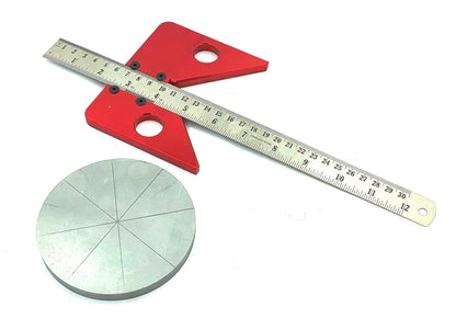 Most Accurate Center Finder Square Carpenter Woodworking Ruler 45 Degrees Angle Line Caliber Marking Ruler Measuring Scribe Tool