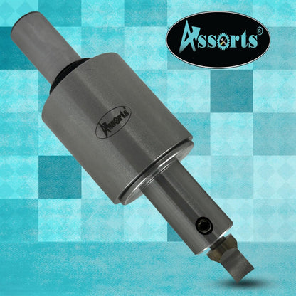 Assorts Newly Developed Rotary Broach (Metric) – 3/4” (19.05 mm) Straight Shank + 7 PCS H.S.S. Square Punch Set (3–12 mm)-Enhanced with Wobble Feature