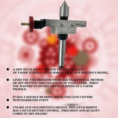 New improved Tapper Turning Tapper Attachment with Interchangable Revolving Centre and Dead centre (MT-2)