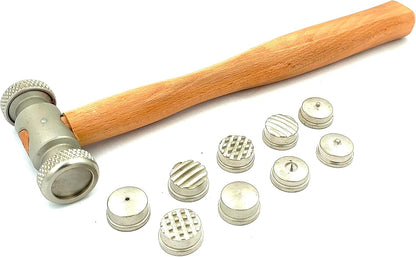 Multi Face Interchangeable Texture Texturing Hammer for Fashion Jewelry