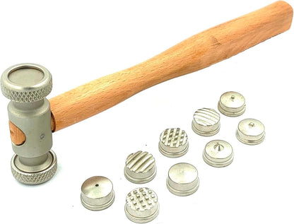 Multi Face Interchangeable Texture Texturing Hammer for Fashion Jewelry