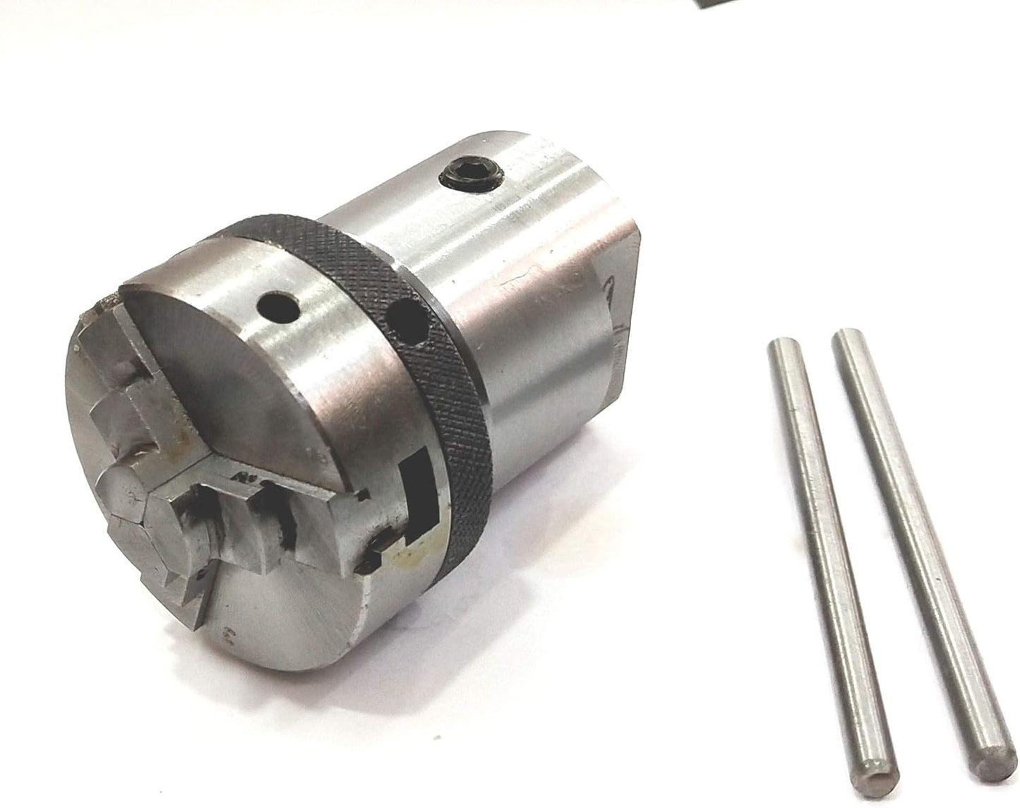 Lathe Spindle Adapter Connects 1" x 8 TPI Machine Spindle to M14 x 1 Threaded Chucks (ADAPTOR WITH 65 MM 3 JAW SELF CENTERING CHUCK)