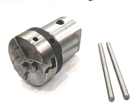 Lathe Spindle Adapter Connects 1" X 8 Tpi Machine Spindle To M14 X 1 Threaded Chucks (Adaptor With 50 MM 3 Jaw Self Centering Chuck)