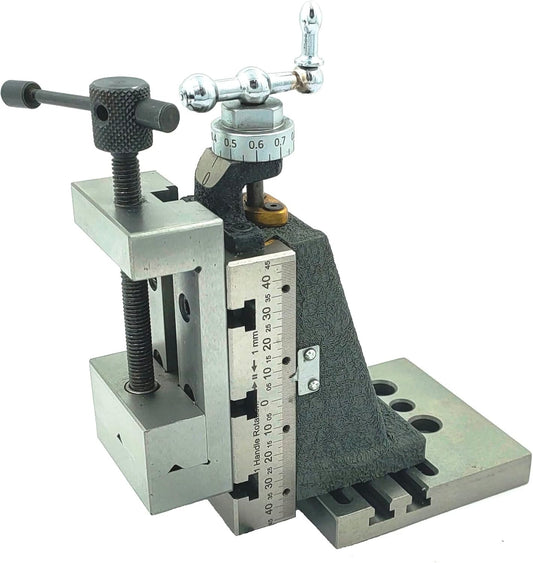Mini Vertical Milling Slide with 2"/ 50 mm Mini Steel Vice & Base Mounting Plate - Direct Mounting on 7 x 14 Mini Lathe Machine-(No clamps)