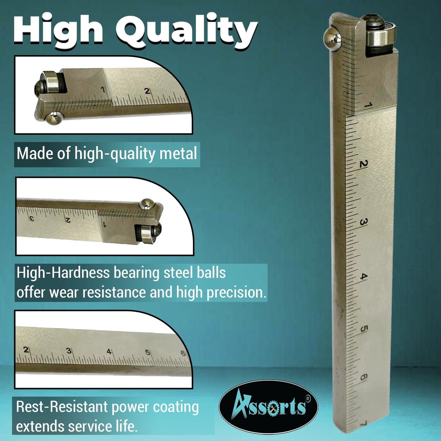 ASSORTS Dual Burnishing Tool  Internal & External Burnishing Tool for Lathe & CNC Mirror Finish Tool Industrial Grade (1 x 1/2 x 7)