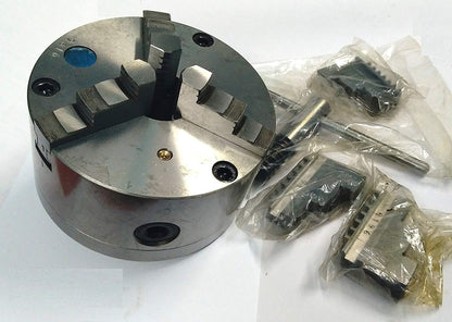 160 mm 3 jaws Self Centering Chuck For Lathes & HV 8 Rotary Table+ Back Plate (MT3 Spigot Extension)