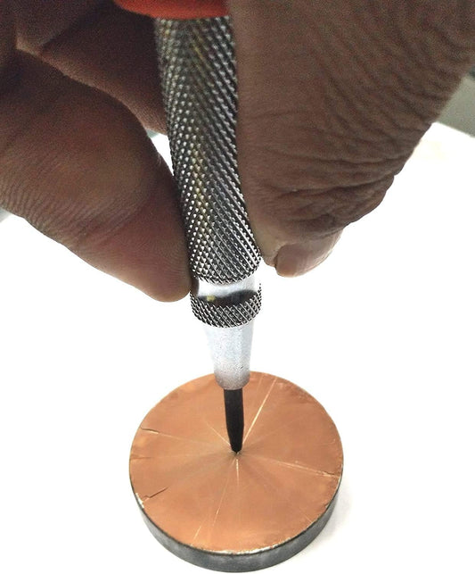 Easy Grip Automatic Center Centre Hole Punch Tool- Adjustable Punch Force- DIY Hand Engineering Tool